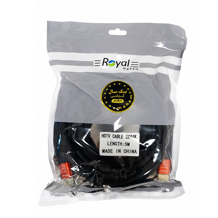 پک کابل HDMI 4K رویال Royal طول 5 متر