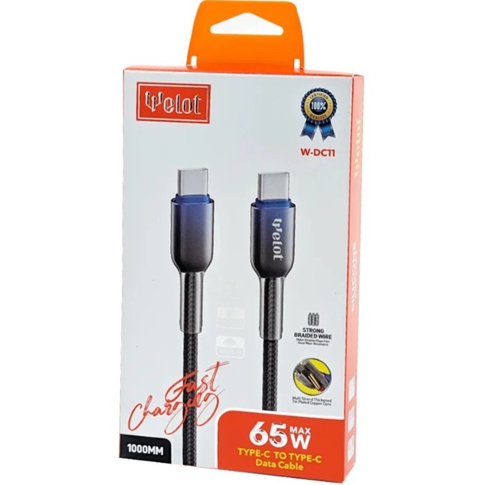 کابل شارژ دوسر تایپ سی Welot W-DC11