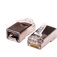 سوکت شبکه فلزی مدل AMP CAT6 FTP RJ45