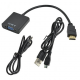 تبدیل HDMI به VGA دارای ورودی برق