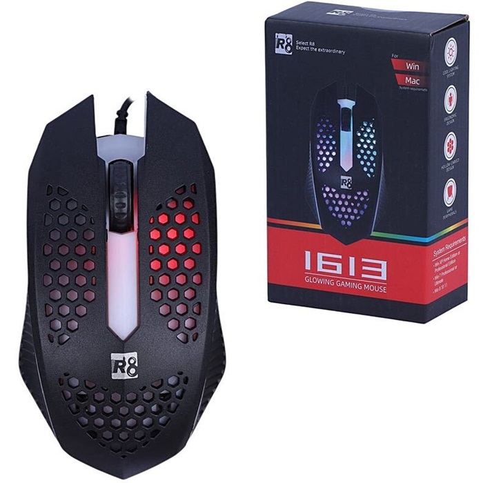 ماوس گیمینگ آر8 مدل R81613 با سیم RGB