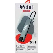 هاب USB-C چندکاره ولوت مدل W-HC82 ظرفیت ۱۰۰ وات